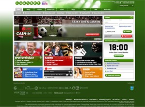 Webová stránka Unibetu